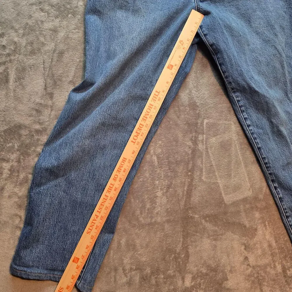 Lands' End Square Rigger Jeans Mens 40x30 Blue Medium Wash Classic Straight Leg